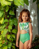 Vestido de Baño Enterizo Loro Plantas Plantas Pepita & Me Estilo